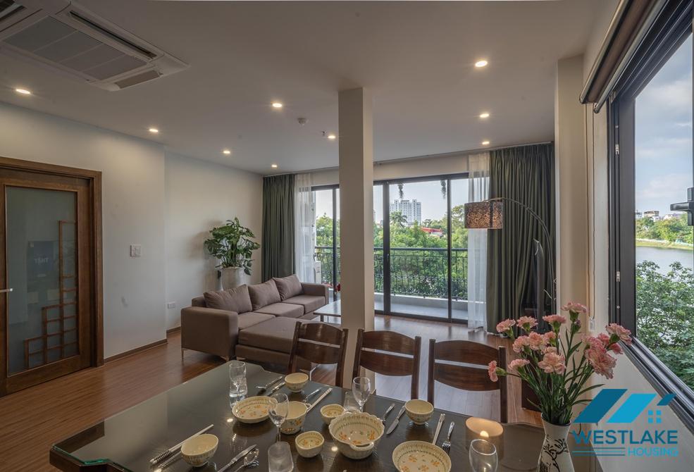 Green view 02 bedrooms apartment on Vu Mien street, Tay Ho, Ha Noi for rent