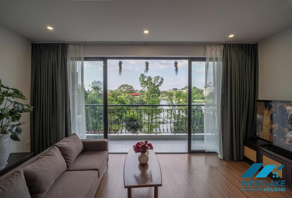 Green view 02 bedrooms apartment on Vu Mien street, Tay Ho, Ha Noi for rent