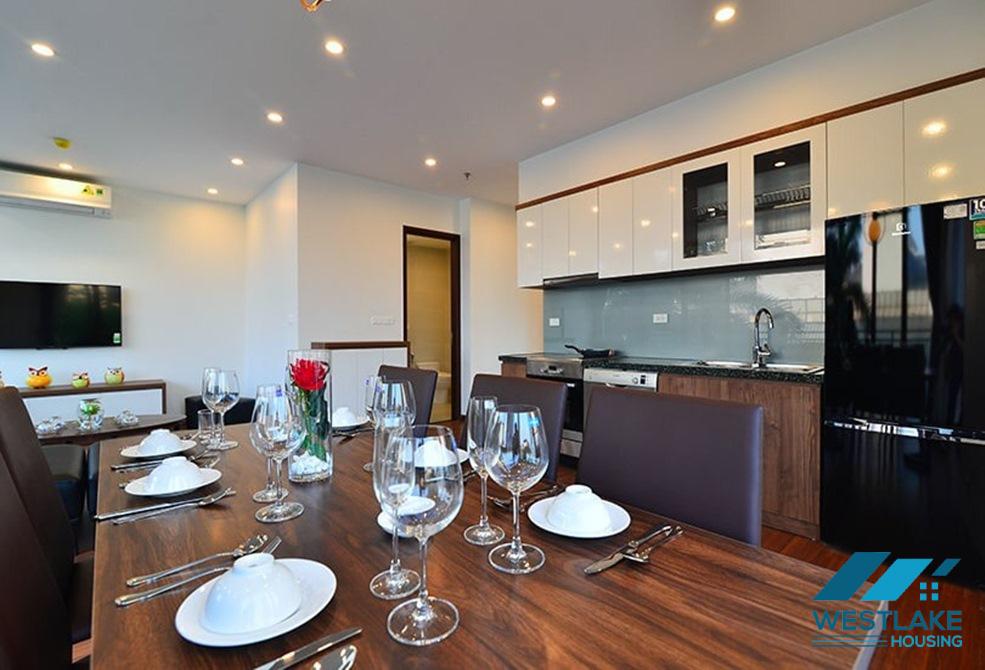 Beautiful 03 bedroom apartment with lake view for rent on Tu Hoa street, Tay Ho, Ha Noi