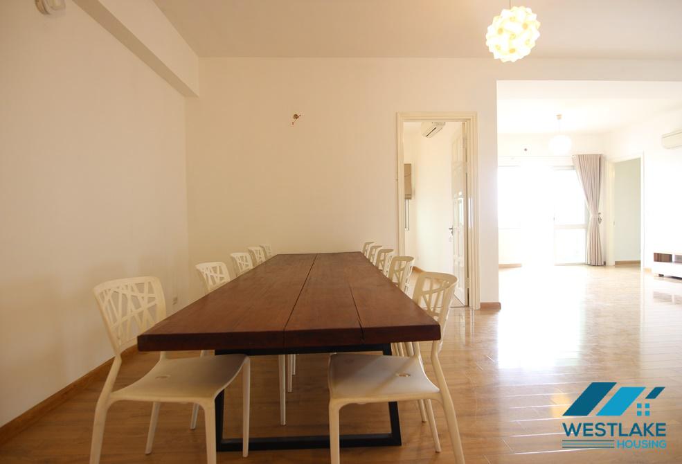 Unfurnished 4 bedrooms apartment for rent in E building, Ciputra, Hanoi