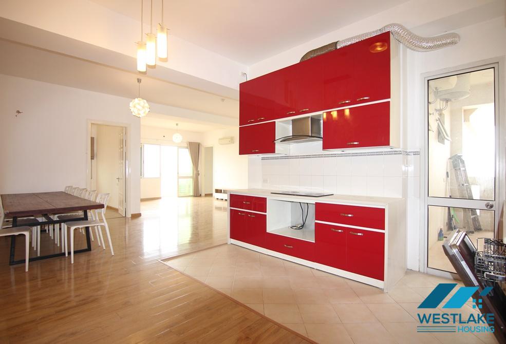 Unfurnished 4 bedrooms apartment for rent in E building, Ciputra, Hanoi