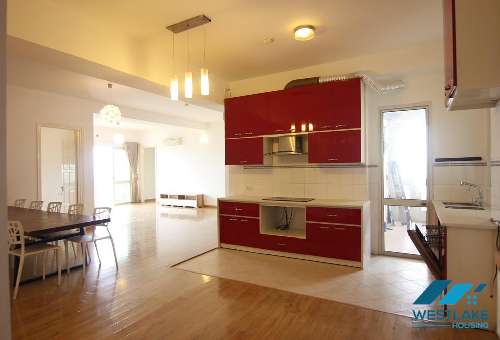 Unfurnished 4 bedrooms apartment for rent in E building, Ciputra, Hanoi