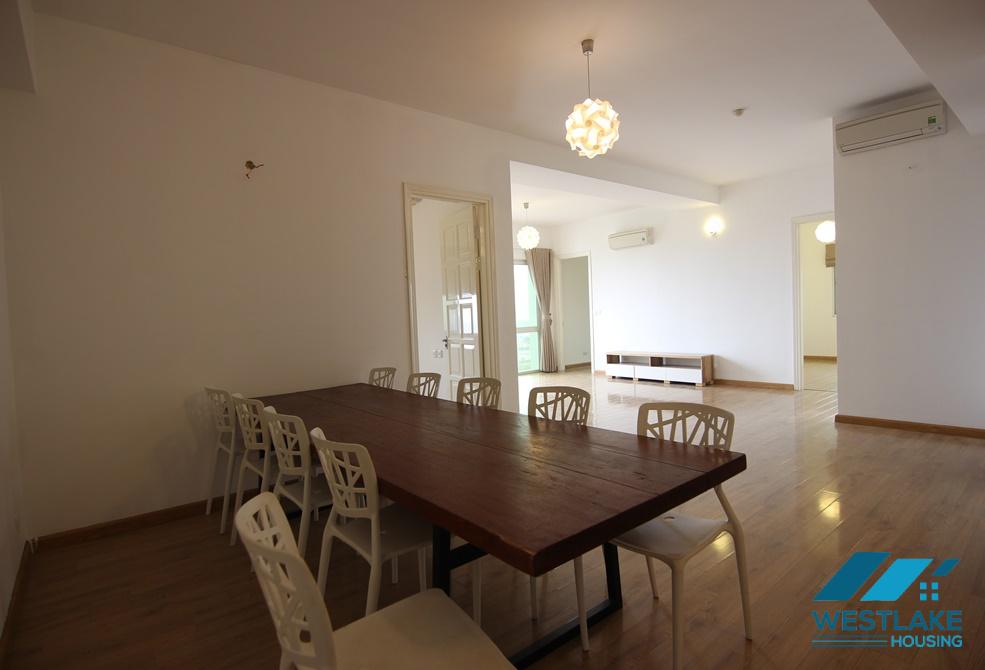 Unfurnished 4 bedrooms apartment for rent in E building, Ciputra, Hanoi