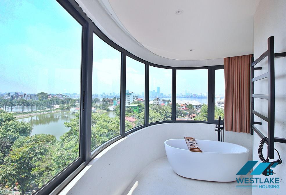 Bright 03 bedrooms apartment with nice view for rent in Tay Ho, Ha Noi