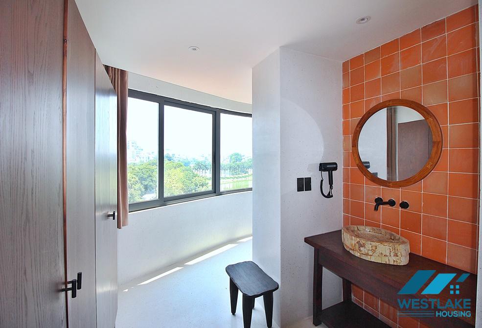 Bright 03 bedrooms apartment with nice view for rent in Tay Ho, Ha Noi
