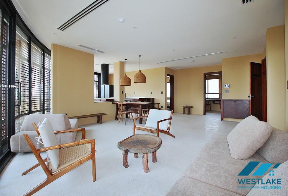 Bright 03 bedrooms apartment with nice view for rent in Tay Ho, Ha Noi