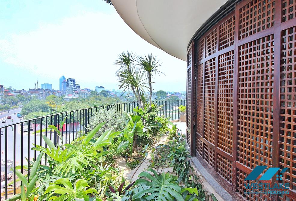 Bright 03 bedrooms apartment with nice view for rent in Tay Ho, Ha Noi