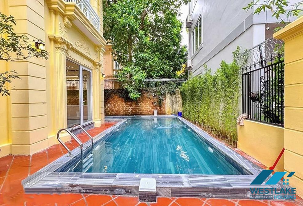 Nhà 5 Phòng Ngủ Mới Cải Tạo Lại Đẹp, Hiện Đại Có Hồ Bơi Ngoài Trời Cho Thuê Tại Tây Hồ, Hà Nội