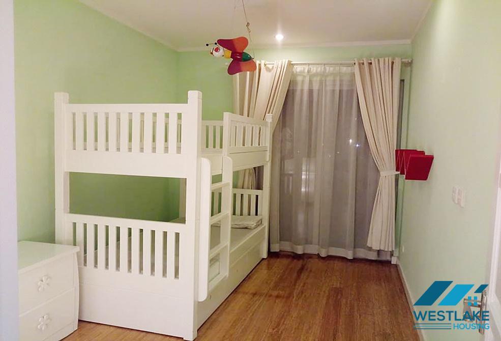 Spacious 4 bedrooms apartment for rent in E1 building, Ciputra, Hanoi