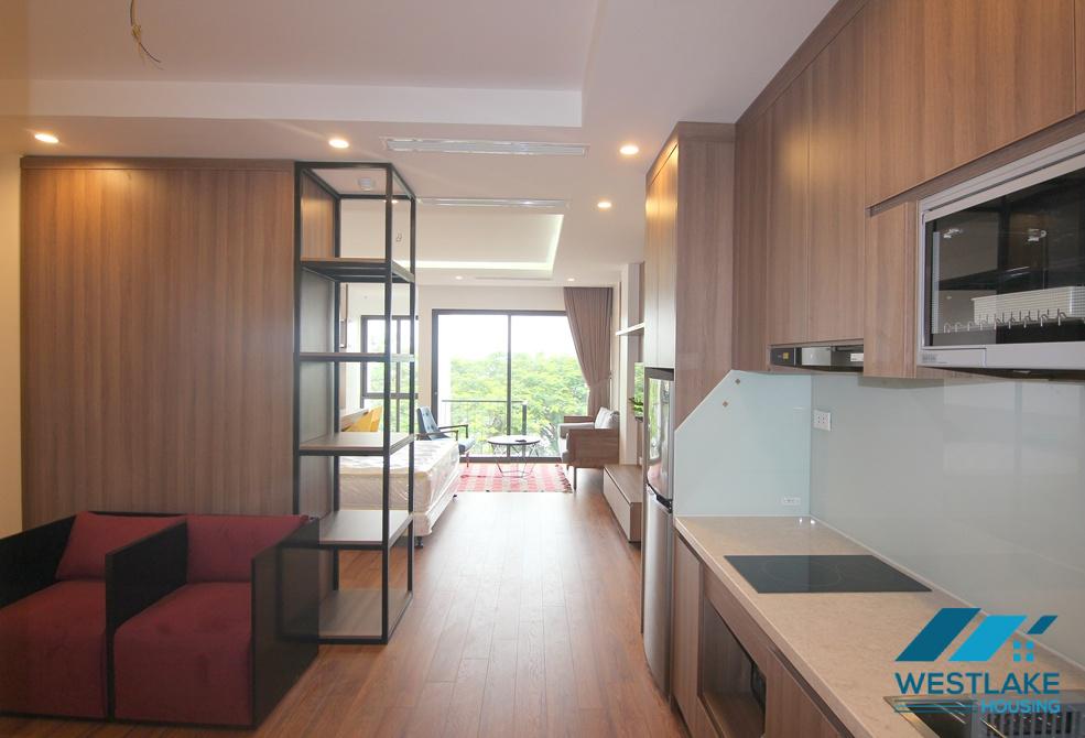 Bright studio apartment for rent in Dang Thai Mai area, Tay Ho, Ha Noi