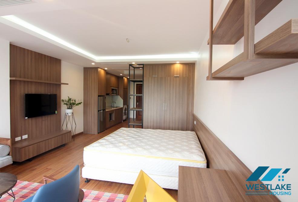 Bright studio apartment for rent in Dang Thai Mai area, Tay Ho, Ha Noi