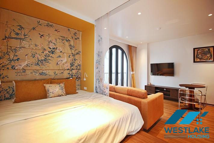Modern studio apartment for rent in To Ngoc Van area, Tay Ho ward, Ha Noi