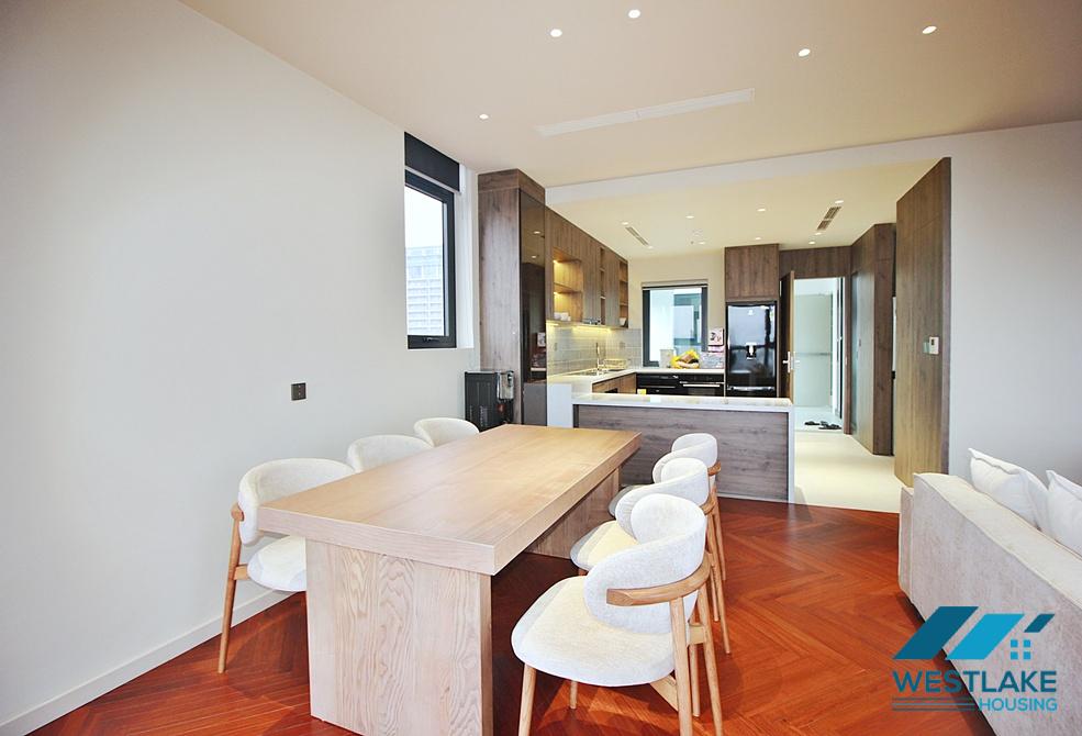 Super modern 3 bedrooms apartment with lots of nature light for rent in Tay Ho, Ha Noi