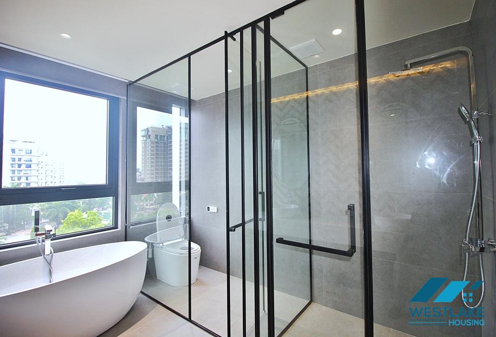 Super modern 3 bedrooms apartment with lots of nature light for rent in Tay Ho, Ha Noi