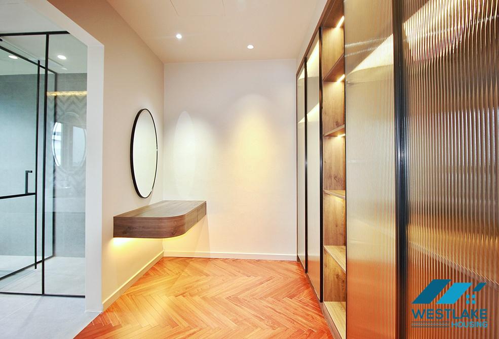 Super modern 3 bedrooms apartment with lots of nature light for rent in Tay Ho, Ha Noi