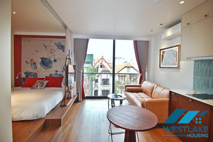 Beautiful studio apartment for rent in To Ngoc Van area, Tay Ho, Ha Noi