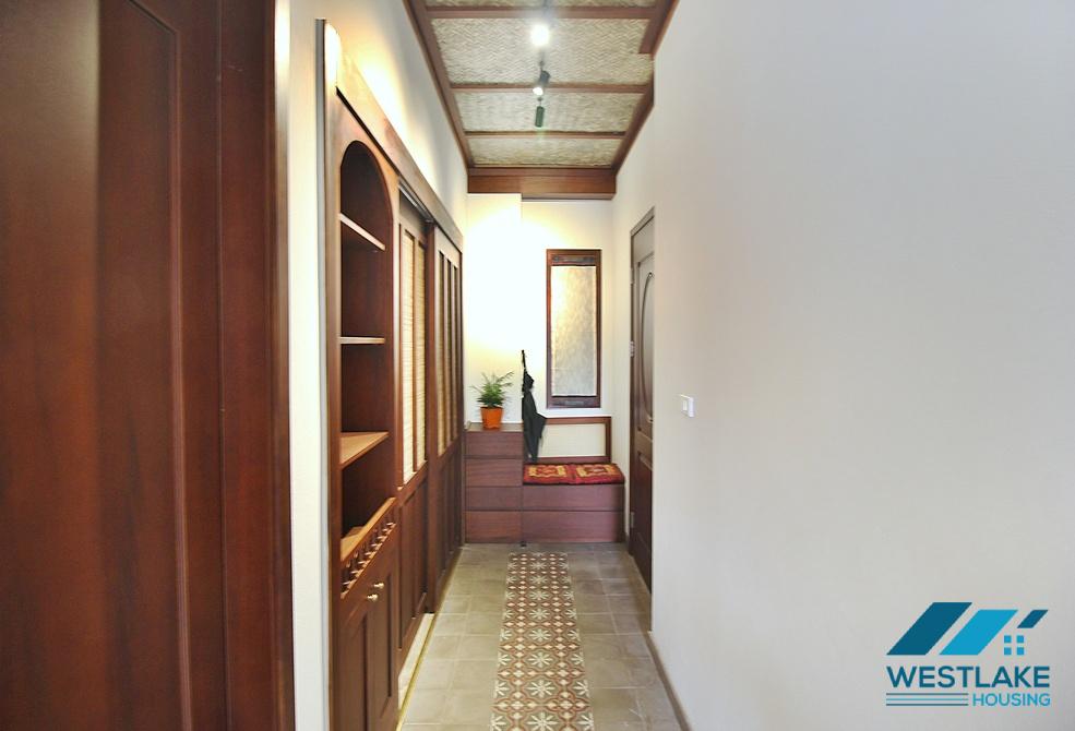 Japanese style 01 bedroom apartment for rent in Xuan Dieu,Tay Ho, Ha Noi