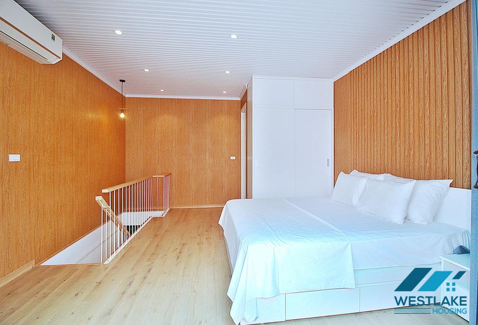 Beautiful 01 bedroom duplex apartment with lots of natural light for rent on Xuan Dieu street, Tay Ho, Ha Noi