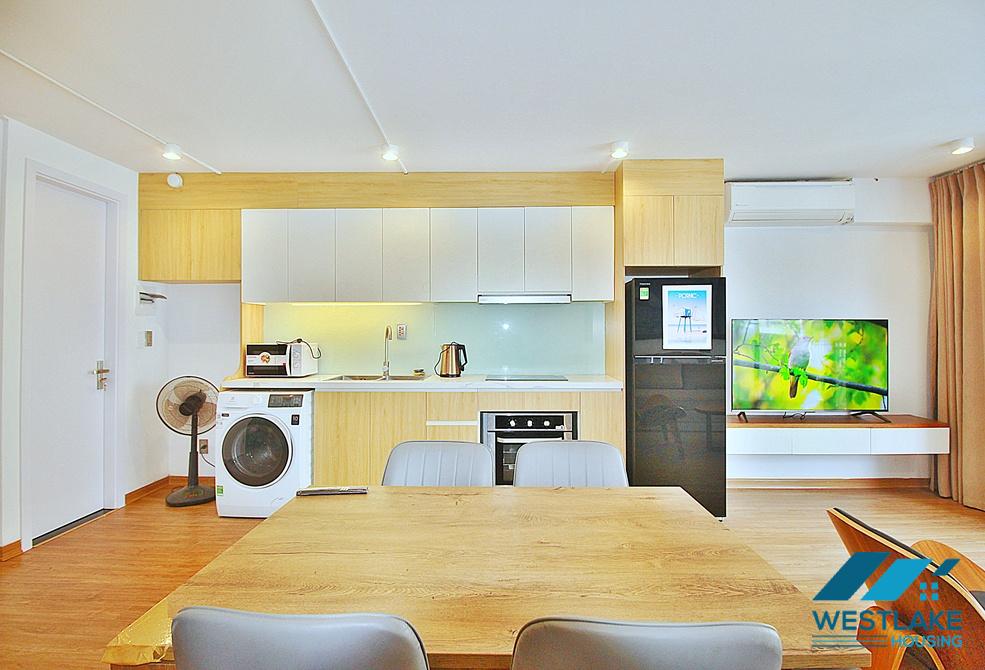 Beautiful 01 bedroom duplex apartment with lots of natural light for rent on Xuan Dieu street, Tay Ho, Ha Noi