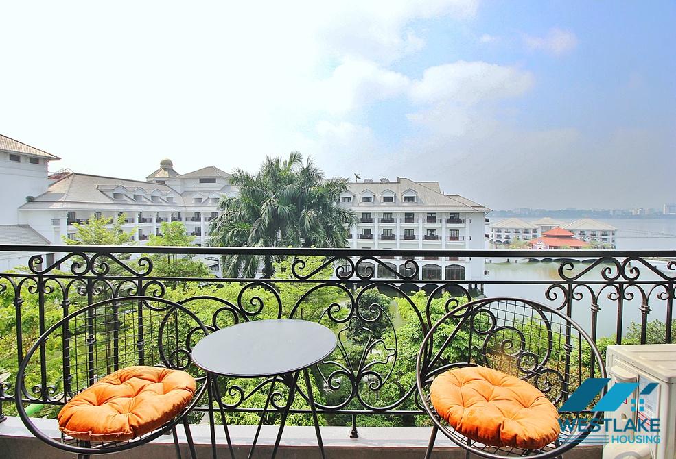 Duplex one bedroom apartment for rent on Tu Hoa street, Tay Ho, Ha Noi