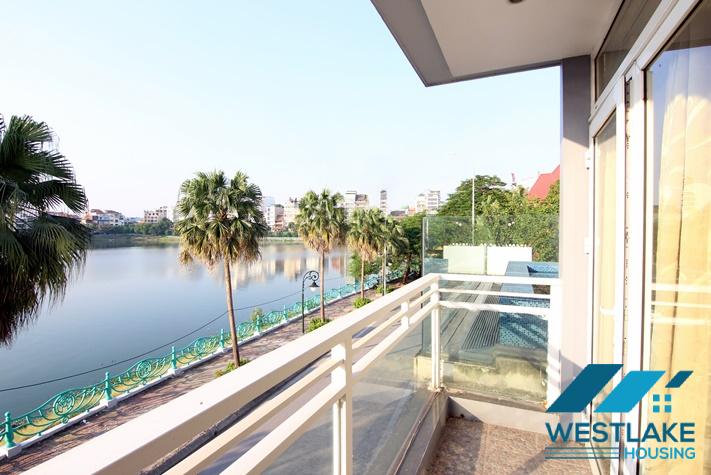 A lakeview duplex apartment for rent in Tu Hoa, Tay Ho