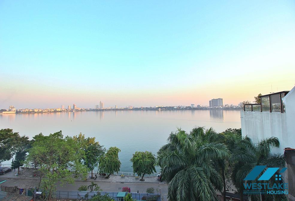 Splendid 3 bedroom apartment with duplex style for rent in Dang Thai Mai area, Tay Ho, Ha Noi