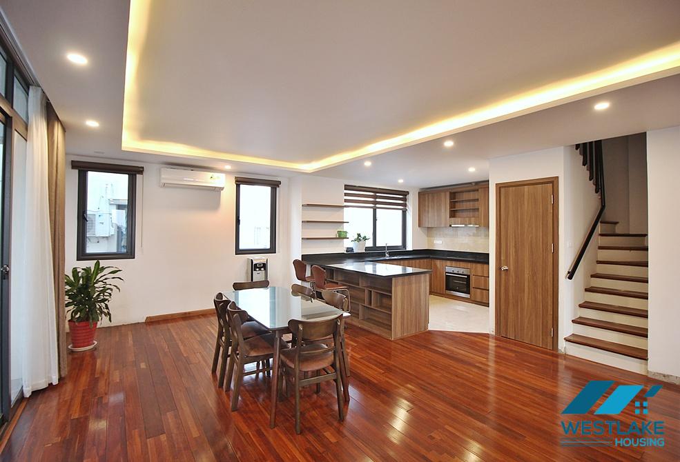 Splendid 3 bedroom apartment with duplex style for rent in Dang Thai Mai area, Tay Ho, Ha Noi