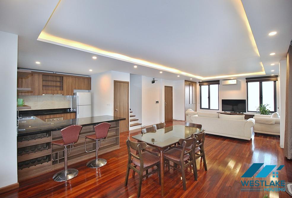 Splendid 3 bedroom apartment with duplex style for rent in Dang Thai Mai area, Tay Ho, Ha Noi