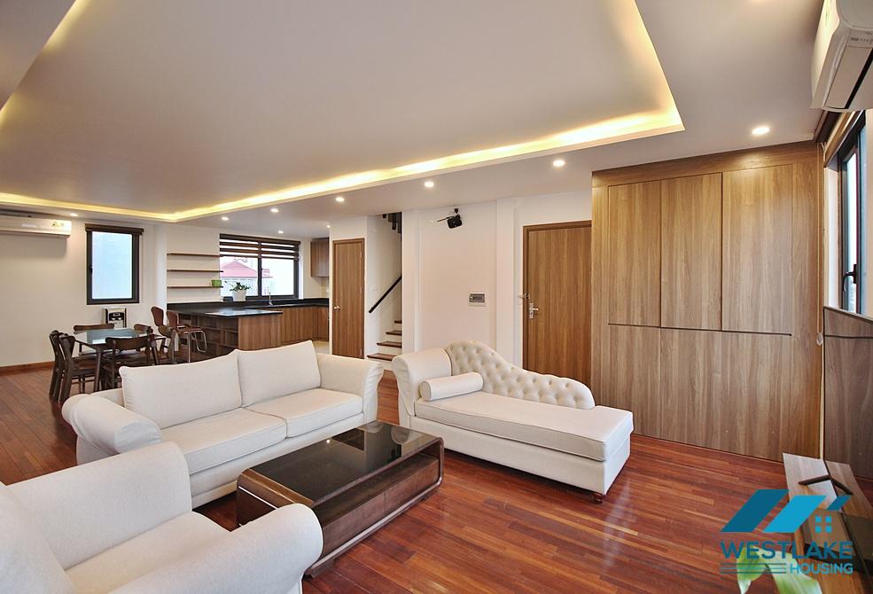 Splendid 3 bedroom apartment with duplex style for rent in Dang Thai Mai area, Tay Ho, Ha Noi