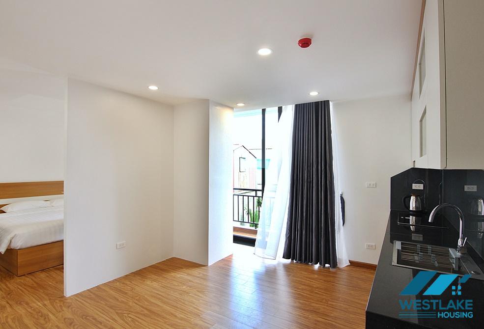A nice studio with big balcony for rent in Dang Thai Mai, Tay Ho