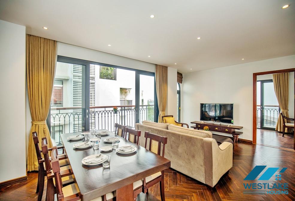 A beautiful 3 bedrooms serviced apartment with lake view for rent in Tay Ho, Ha Noi A beautiful 3 bedrooms serviced apartment with lake view for rent in Tay Ho, Ha Noi