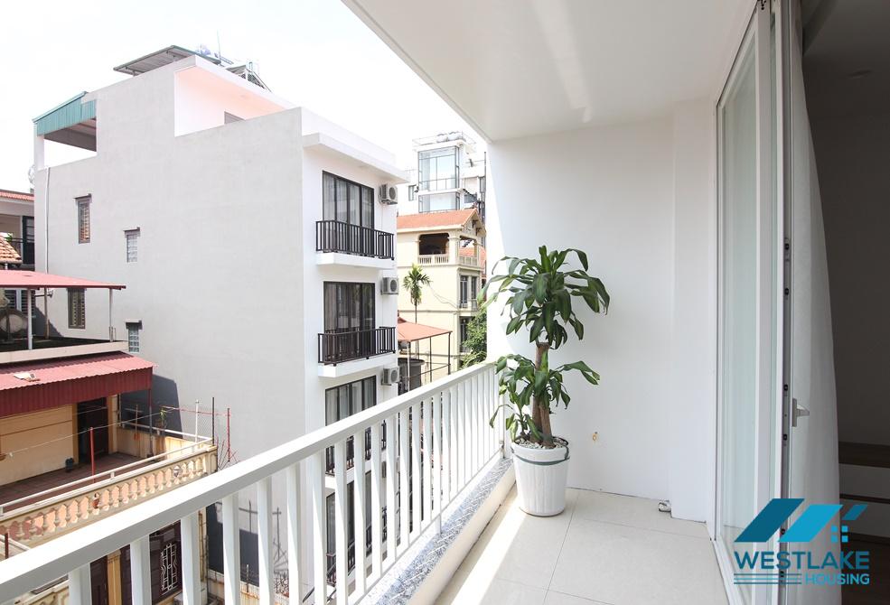 A brightly apartment with big balcony for rent in Dang Thai Mai, Tay Ho