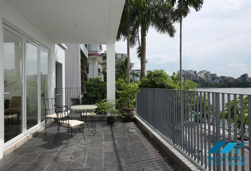  Lakeside executive apartment with large terrace for rent in Tay Ho, Hanoi