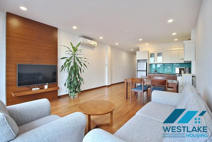 Bright two bedroom apartment on high floor for rent in Xuan Dieu area, Tay Ho, Ha Noi