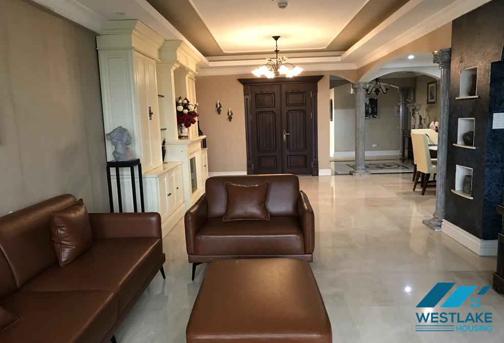 A classic 4 bedroom apartment for rent in Ciputra Compound, Tay Ho, Ha Noi