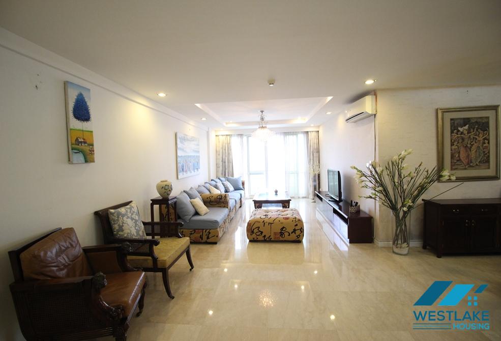 Four bedrooms apartment for rent in P building, Ciputra, Tay Ho ward, Ha Noi