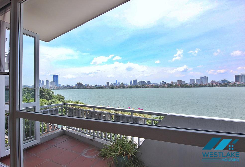 Lake view and unfurnished house for rent in Dang Thai Mai, Tay Ho