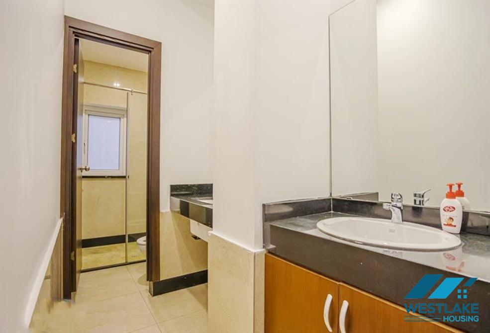 A green and airy four bedrooms apartment for rent in Au Co street, Tay Ho, Ha Noi