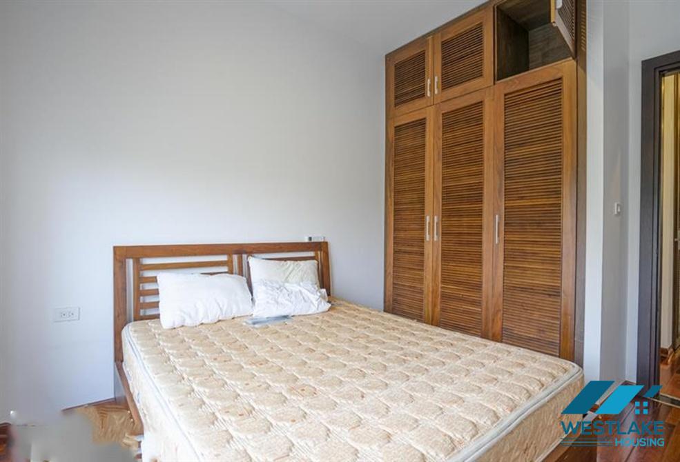 A green and airy four bedrooms apartment for rent in Au Co street, Tay Ho, Ha Noi