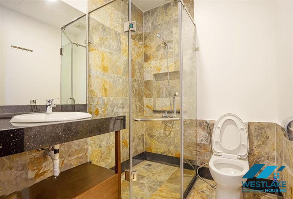 A green and airy four bedrooms apartment for rent in Au Co street, Tay Ho, Ha Noi