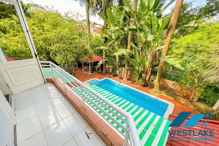 Beautiful villa with swimming pool and courty yard for rent in Tay Ho, Ha Noi