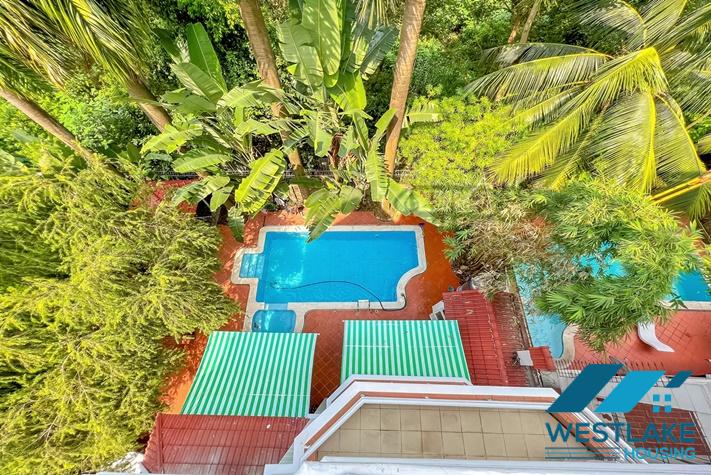 Beautiful villa with swimming pool and courty yard for rent in Tay Ho, Ha Noi