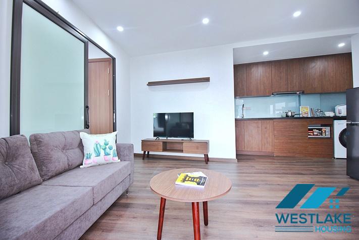 Spacious, bright one-bedroom apartment for lease in Au Co, Tay Ho, Hanoi.