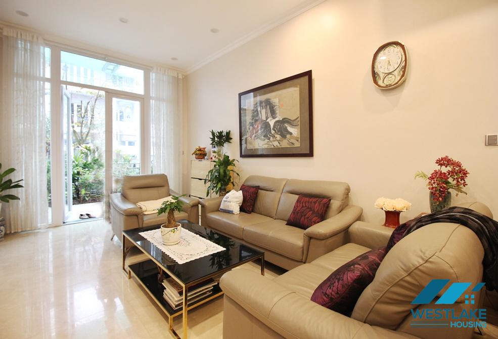 A furnished house with 5 bedrooms for rent in Ciputra K block, Tay Ho, Ha Noi