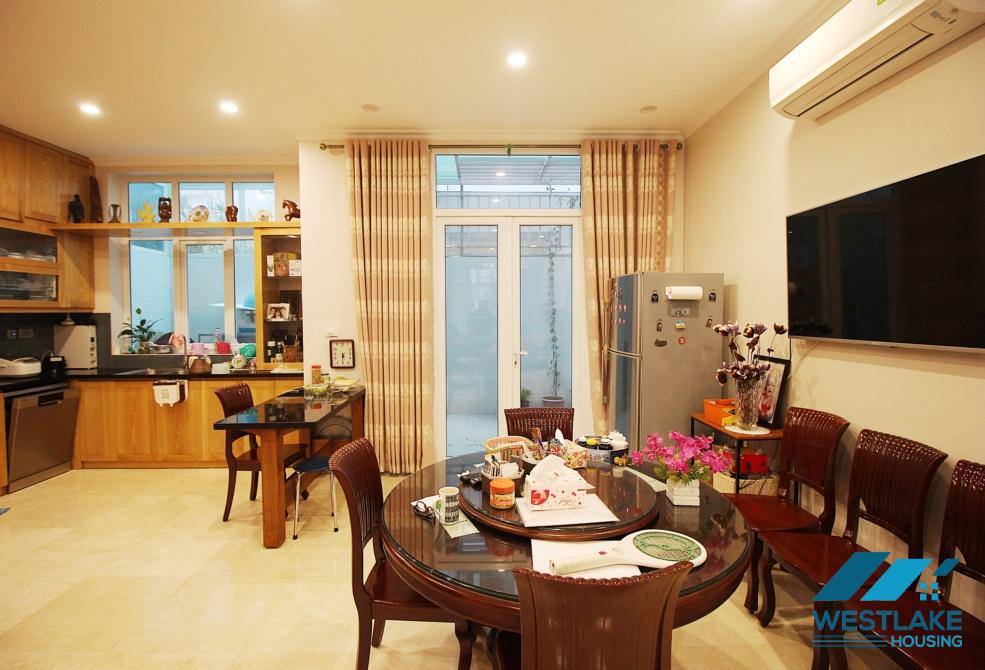 A furnished house with 5 bedrooms for rent in Ciputra K block, Tay Ho, Ha Noi