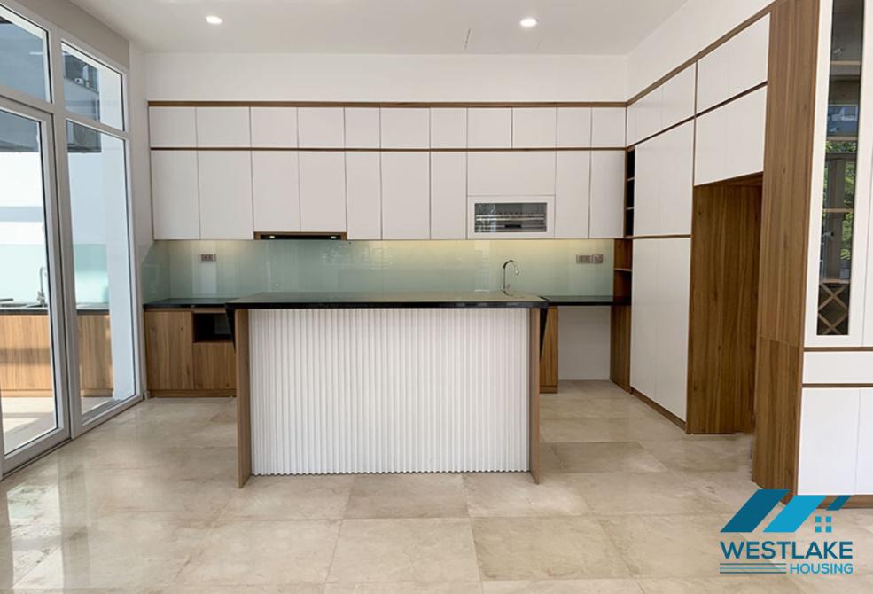 Corner and unfurnished five bedrooms house for rent in K block, Ciputra, Tay Ho ward, Ha Noi