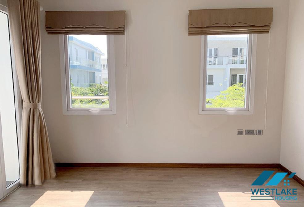 Corner and unfurnished five bedrooms house for rent in K block, Ciputra, Tay Ho ward, Ha Noi