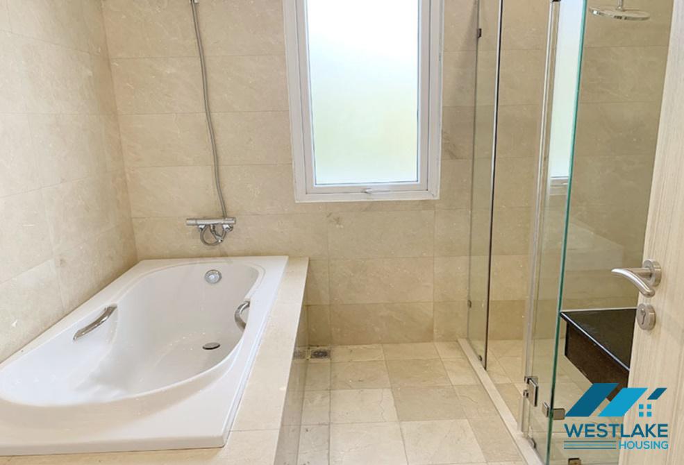 Corner and unfurnished five bedrooms house for rent in K block, Ciputra, Tay Ho ward, Ha Noi