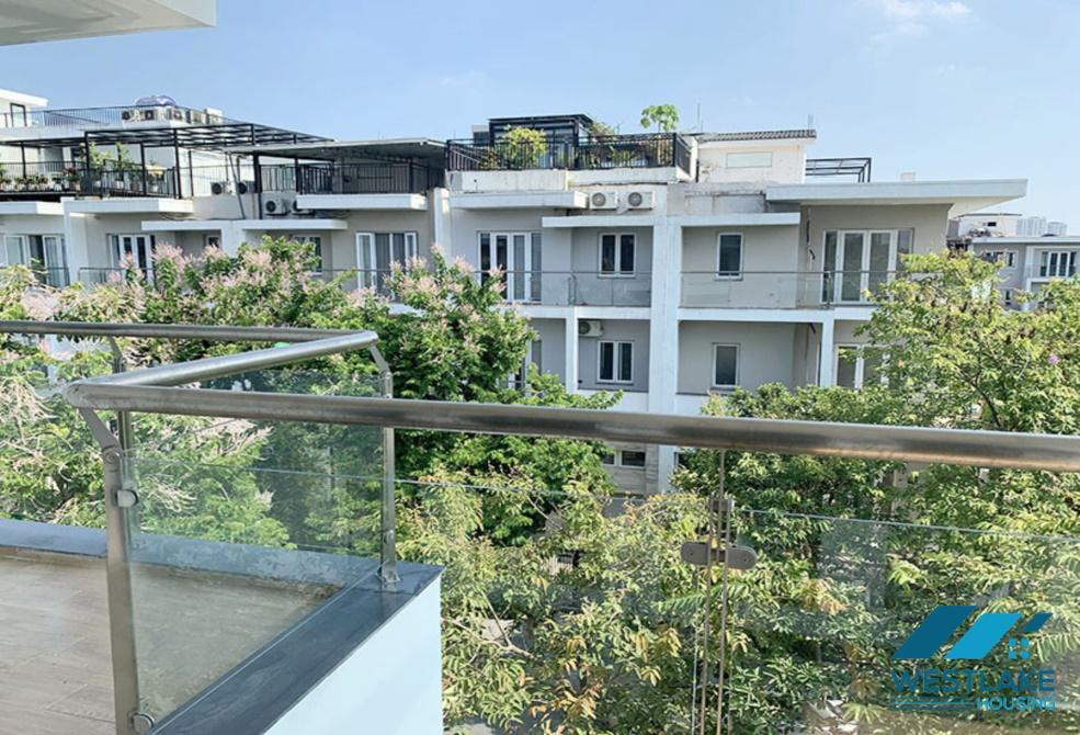 Corner and unfurnished five bedrooms house for rent in K block, Ciputra, Tay Ho ward, Ha Noi