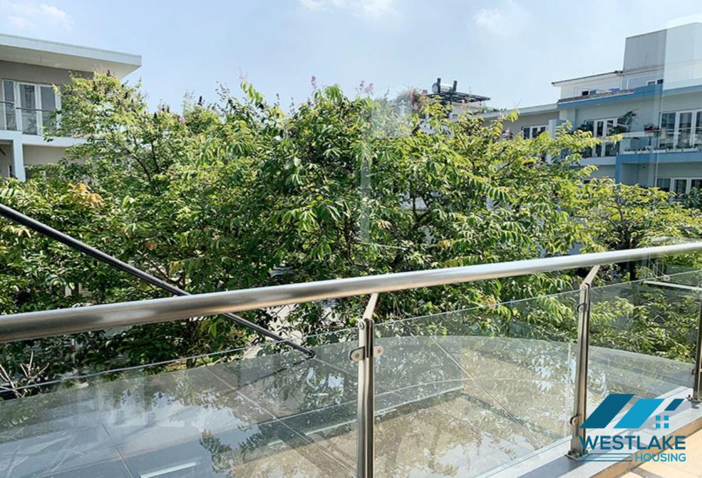 Corner and unfurnished five bedrooms house for rent in K block, Ciputra, Tay Ho ward, Ha Noi